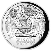 Winged Goddess of Victory 1 oz Plata 2021 Prueba Alto Relieve