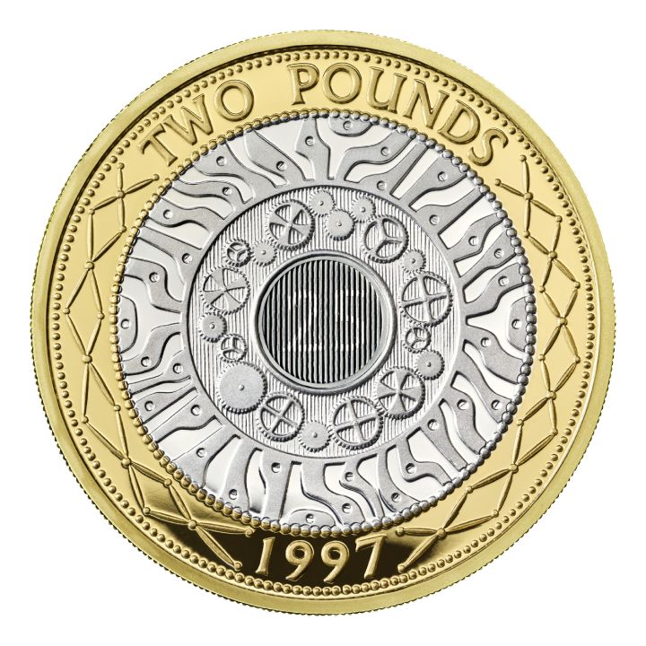 25º Aniversario £2 Plata dorada 2022 Proof