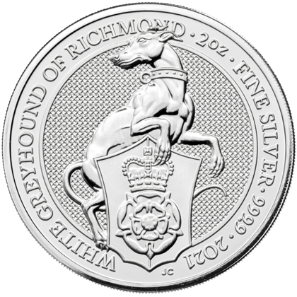 Bestias de la Reina Richmond Carta Blanca 2 oz Plata 2021