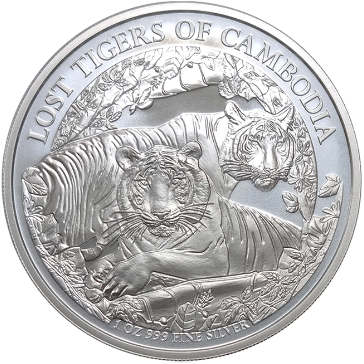 Camboya: El Tigre Perdido de Camboya 1 oz Plata 2024