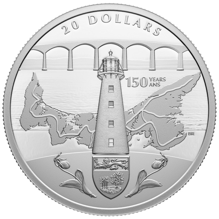 Canadá: 150 Aniversario de la adhesión de la Isla del Príncipe Eduardo a la Confederación $20 Plata 2023 Proof