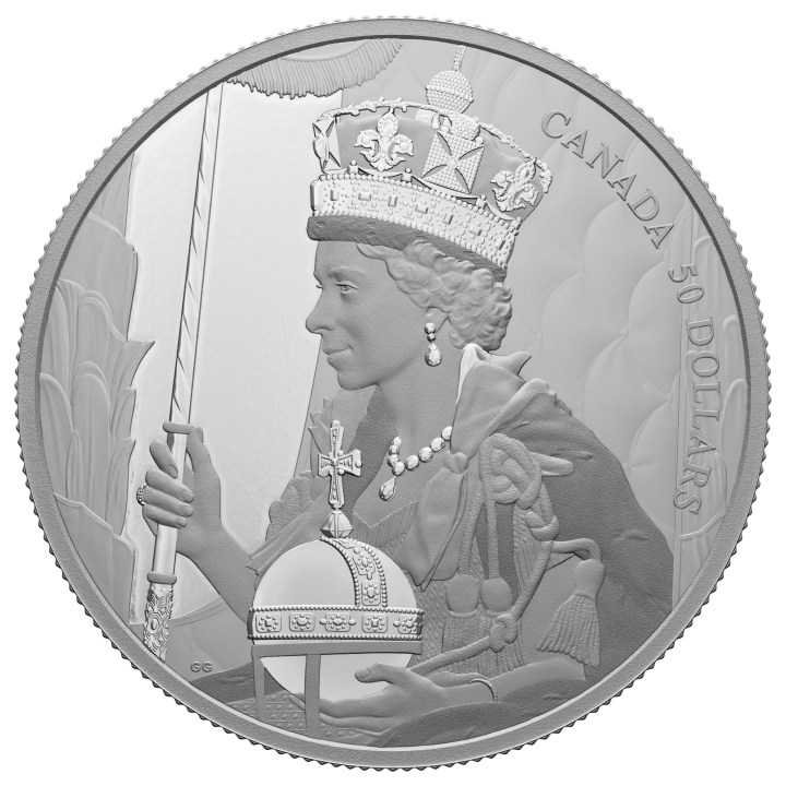 Canadá: Coronación de la Reina Isabel II $50 Plata 2022 Proof