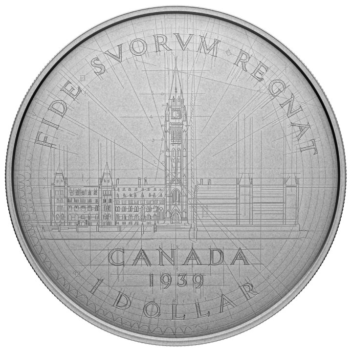 Canada: Emanuel Hahn’s Original Sketch - Parliament 5 uncji Srebra 2024 Antiqued Coin