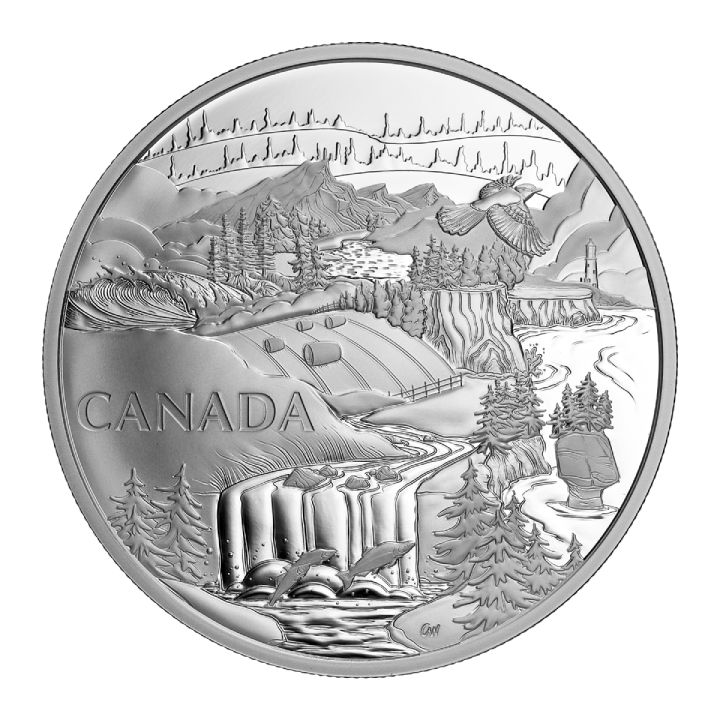 Canadá: Visiones de Canadá 2 oz Plata 2022 Proof