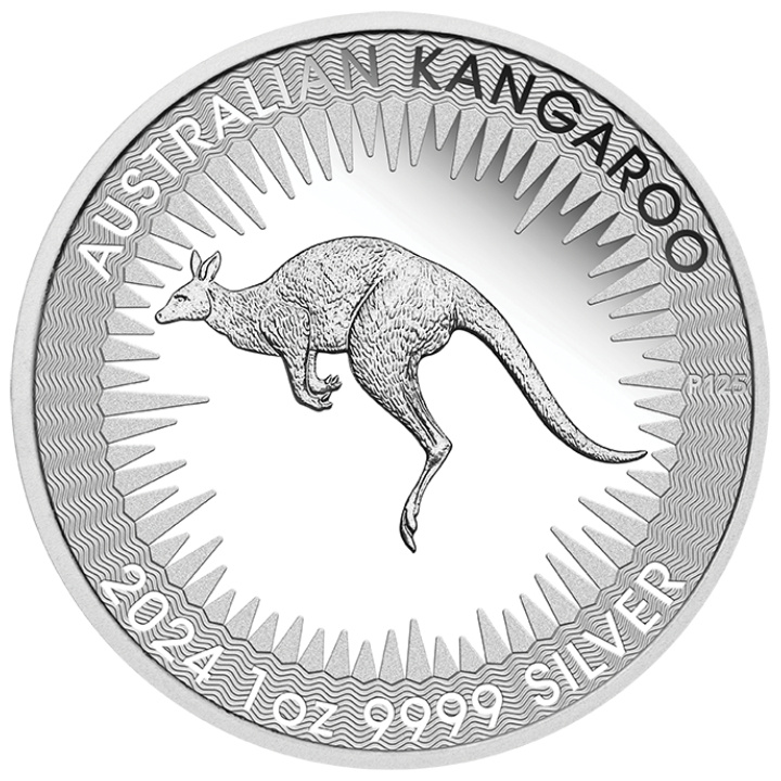 Canguro Australiano 1 oz Plata 2024 Proof (Rey Carlos III Observe Primera Emisión)