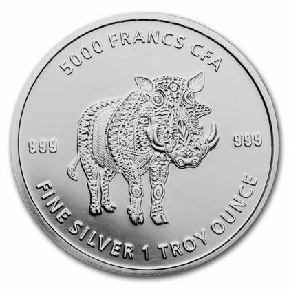 Chad Mandala Warthog 1 oz Plata 2021