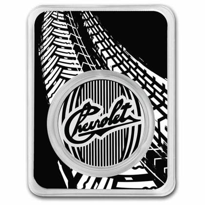 Chevrolet Logo Original (1911-1914) color 1 oz Silver Certipack