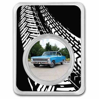 Chevrolet Nova SS color 1 oz Plata Certipack