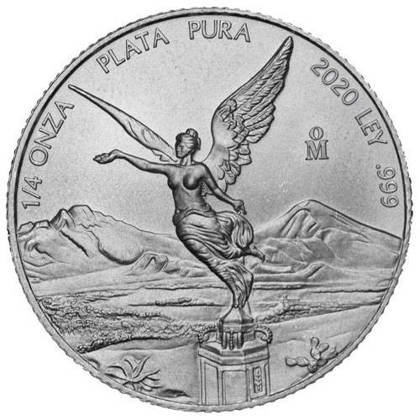 Diosa Mexicana de la Libertad 1/4 oz Plata 2020