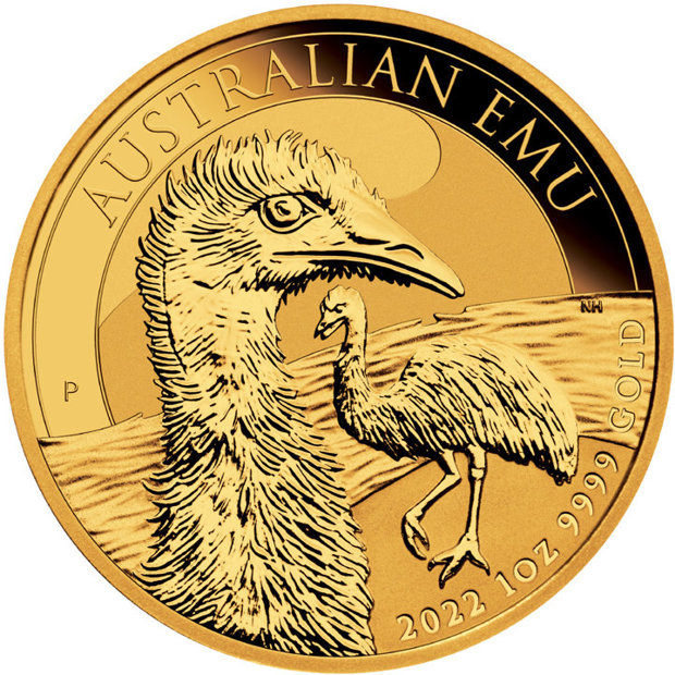 Emú Australiano 1 oz Oro 2022