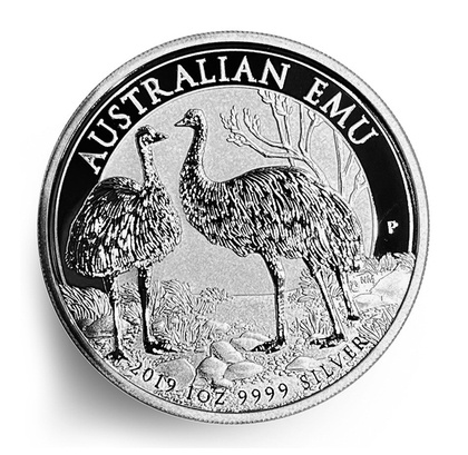 Emú Australiano 1 oz Plata 2019 Error