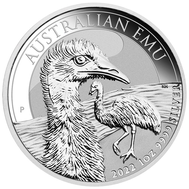 Emú Australiano 1 oz Plata 2022