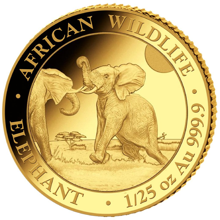 Fauna Africana: Elefante Somalí 1/25 oz Oro 2024