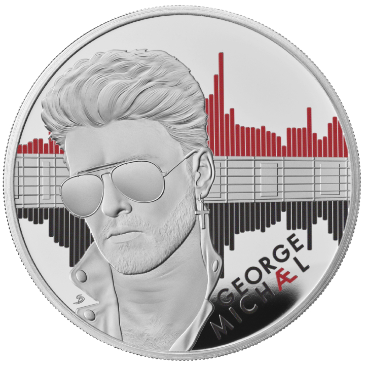 George Michael kolorowany 1 uncja Srebra 2024 Proof