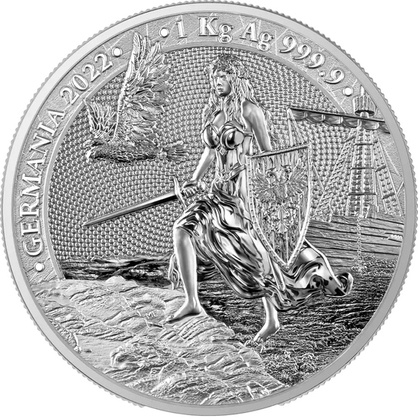 Germania 1000 gramos Plata 2022