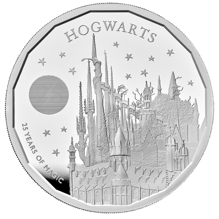 Harry Potter: Colegio Hogwarts de Magia y Hechicería 5 oz Plata 2023 Proof