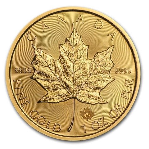 Hoja de Arce Canadiense 1 oz Oro 2015