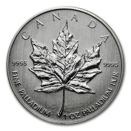 Hoja de Arce Canadiense 1 oz Paladio 2009