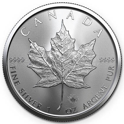 Hoja de Arce Canadiense 1 oz Plata 2022