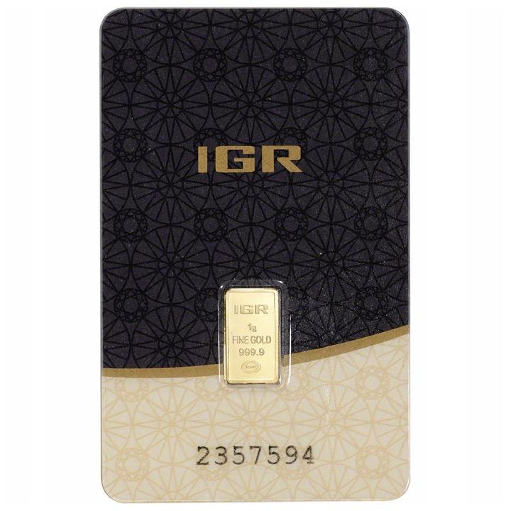 IGR lingote 1 gramo Oro LBMA