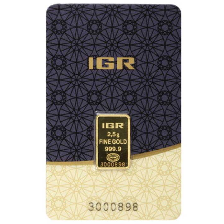 IGR lingote 2,5 gramos Oro LBMA