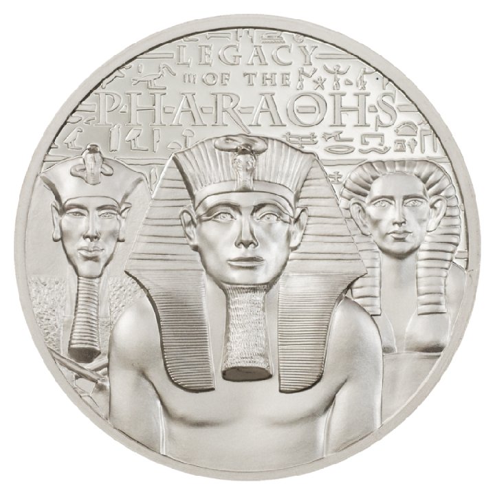 Islas Cook: Legado de los Faraones 1 oz Platino 2022 Proof Ultra Alto Relieve