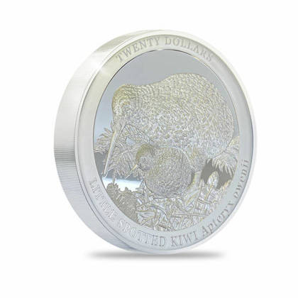 Kiwi 1000 gramos Plata 2022 Proof Alto Relieve