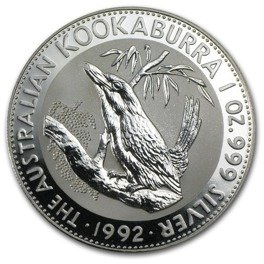 Kookaburra 1 oz Plata 1992