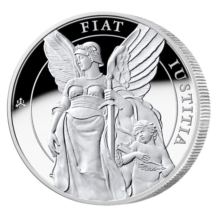 Las Virtudes de la Reina: Justicia 1 oz Plata 2022 Proof