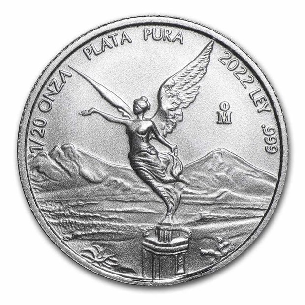 Libertad Mexicana 1/20 oz Plata 2022