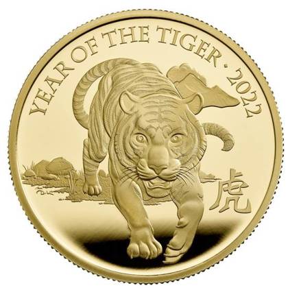 Lunar: Año del Tigre 1/4 oz Oro 2022 Proof