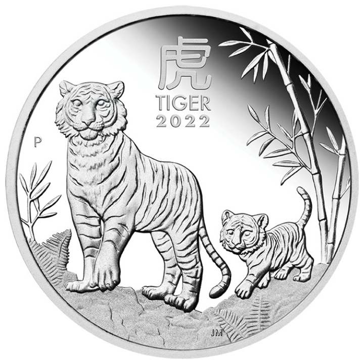 Lunar III: Año del Tigre 1/2 oz Plata 2022 Proof