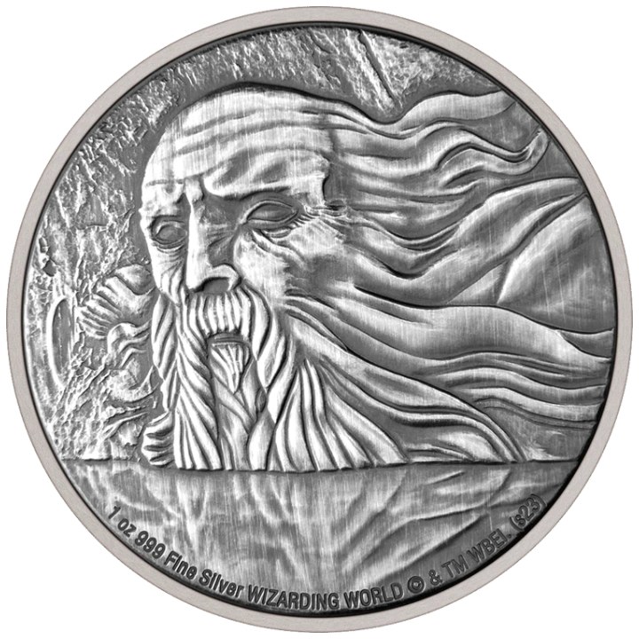 Niue: Harry Potter - Hogwarts Cámara de los Secretos 1 oz Plata 2023 Acabado Antiguo