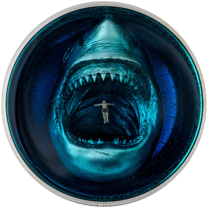 Palau: Phobias - Thalassophobia coloured 2 oz Plata 2024 Proof