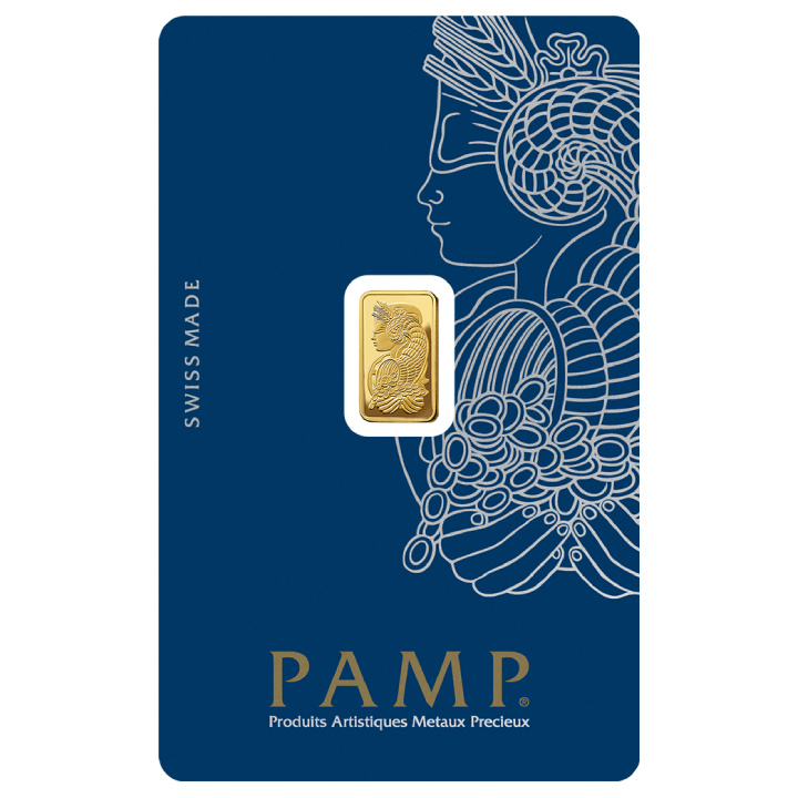 Pamp Suisse Fortuna Veriscan lingote 1 gramo Oro LBMA