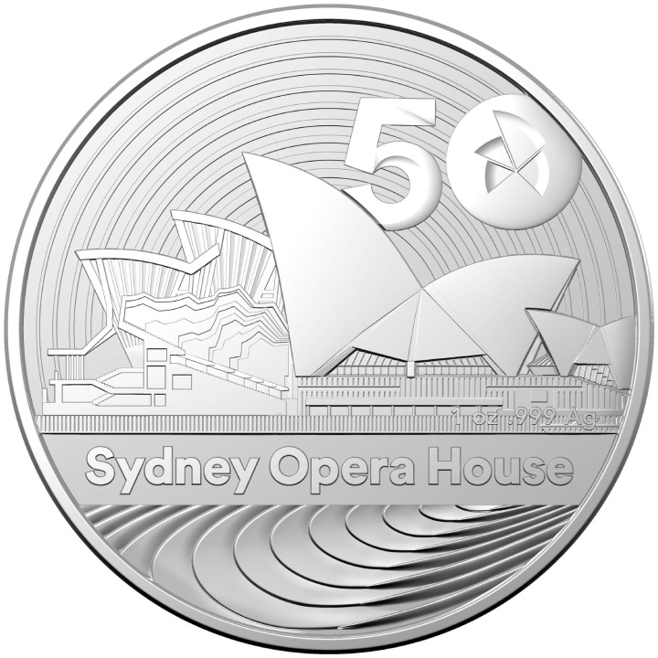 RAM: 50 Aniversario de la Ópera de Sydney 1 oz Plata 2023