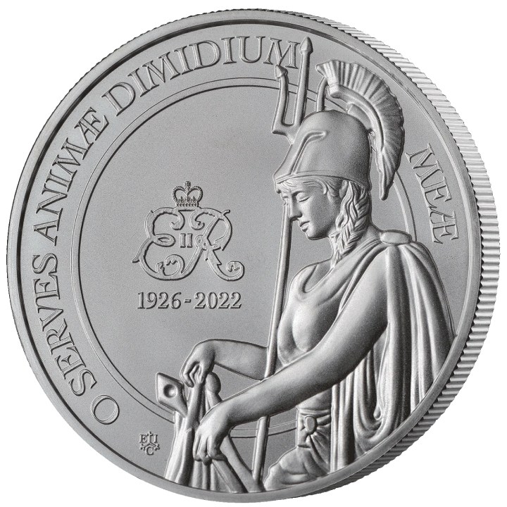 Santa Elena: Queen's Memorial 1926-2022 1 oz Plata 2023