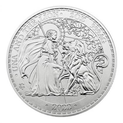 Santa Elena Una y el León 2 oz Plata 2022