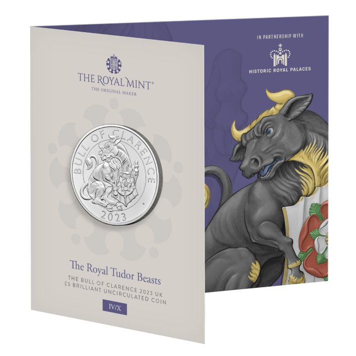 The Royal Tudor Beasts: El Toro de Clarence 2023 Plata Proof