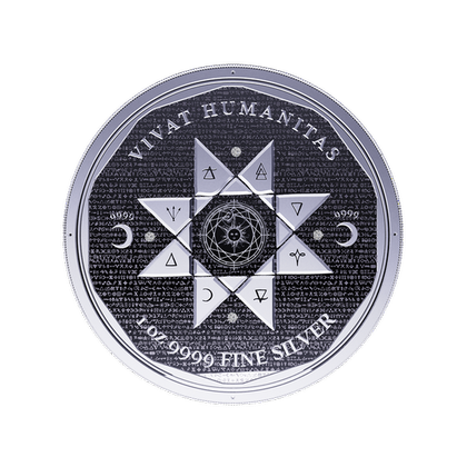 Tokelau: Vivat Humanitas 1 oz Plata 2022 Proof