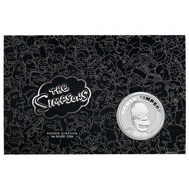 Tuvalu Homer Simpson 1 oz Plata 2022