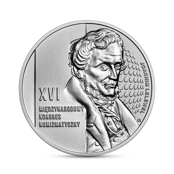 XVI Congreso Numismático Internacional 50 PLN Plata 2022 Alto Relieve