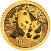 Chińska Panda 1 gram Złota 2024